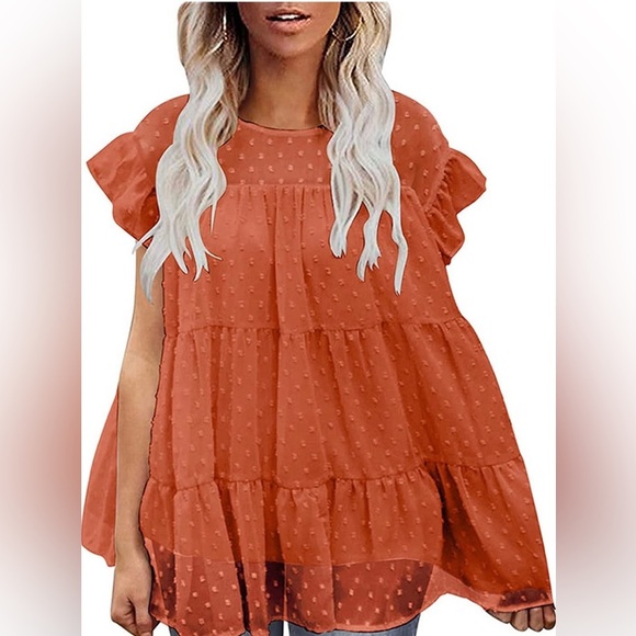 entro Tops - Round Neck Pullover Top Loose Comfortable Trend All-Match Fashion.